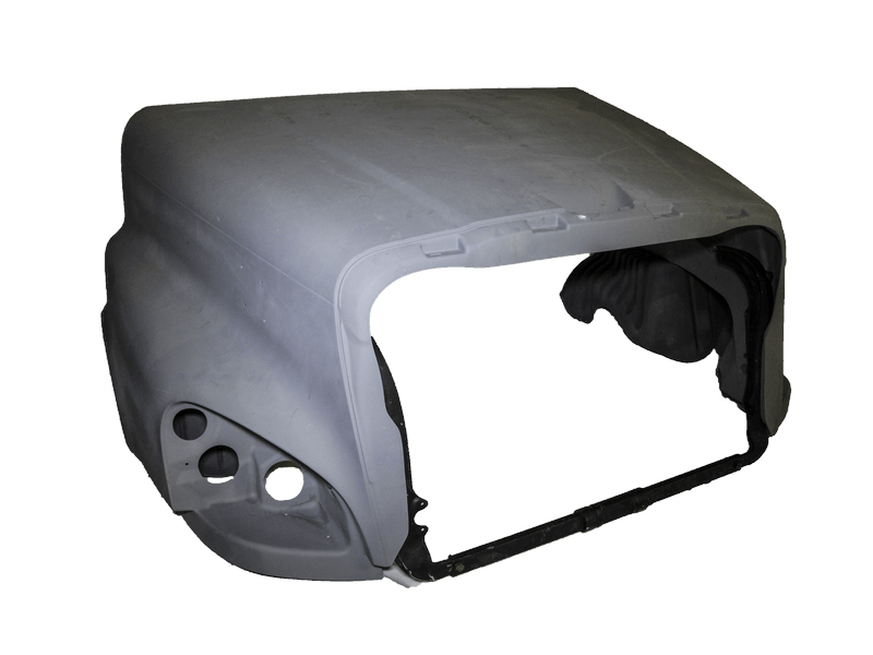 KAMP Fiberglass Hood for Freightliner Cascadia - White Finish - image 1 of 4
