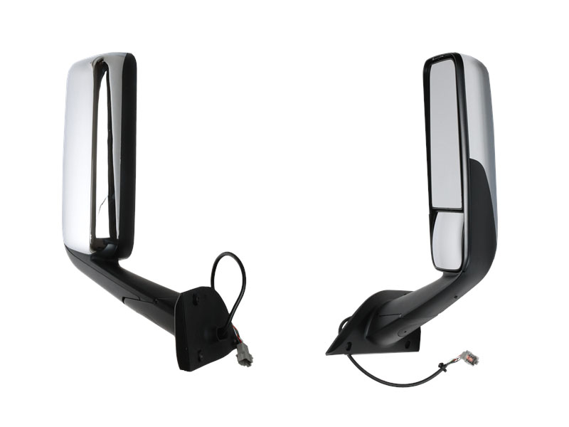 KAMP Chrome Right Hand Door Mirror for Freightliner Cascadia P4 2018+ - image 1 of 1