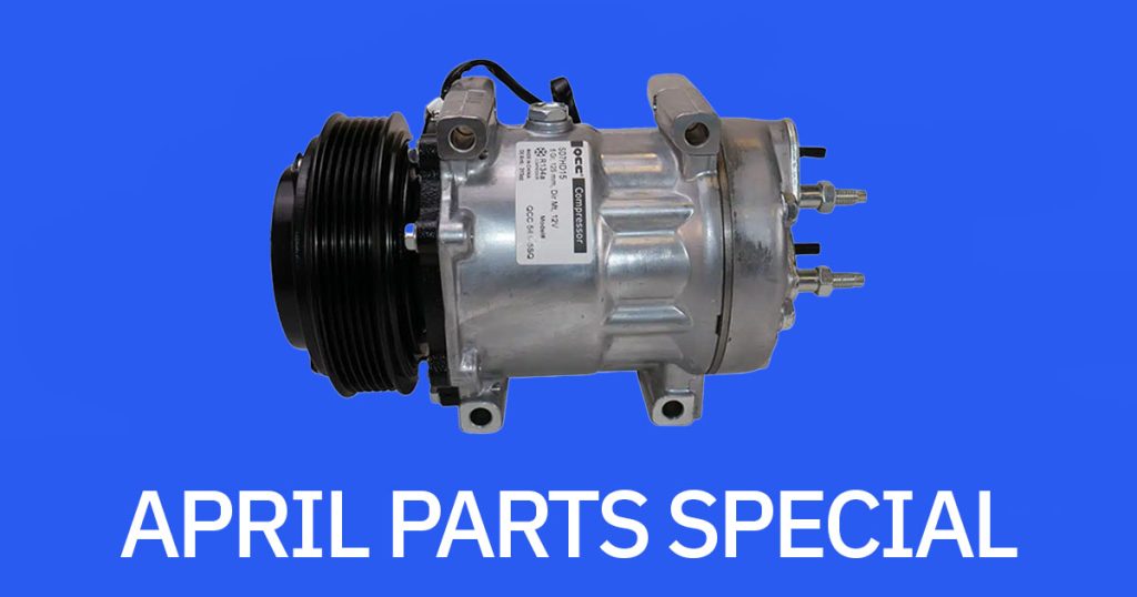 April 2024 Parts Special - Road Choice AC Components for Kenworth T680 and Peterbilt 1200 x 630